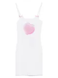 GCDS stretch-cotton dress - White