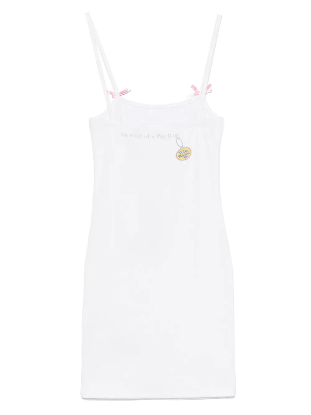GCDS stretch-cotton dress - Wit