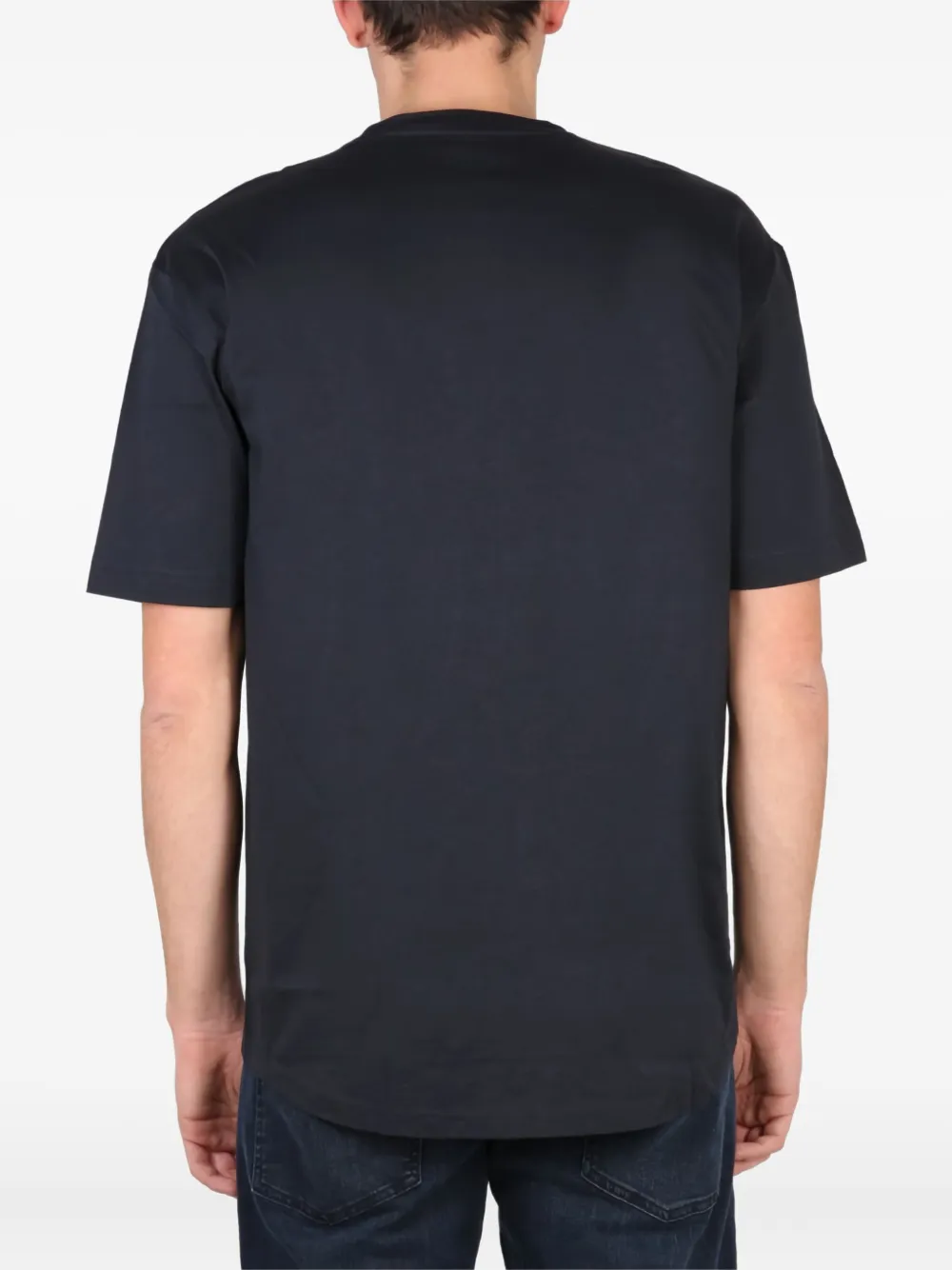 BOSS graphic-print T-shirt Zwart
