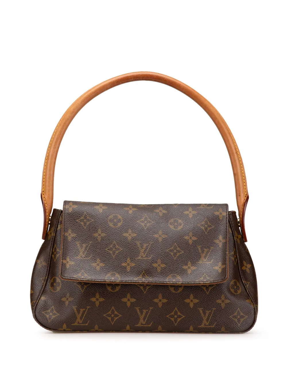 Louis Vuitton Pre-Owned 2001 モノグラム ミニ ルーピング ショルダーバッグ - ブラウン Louis Vuitton Pre-Owned 2001 モノグラム ミニ ルーピング ショルダーバッグ - ブラウン