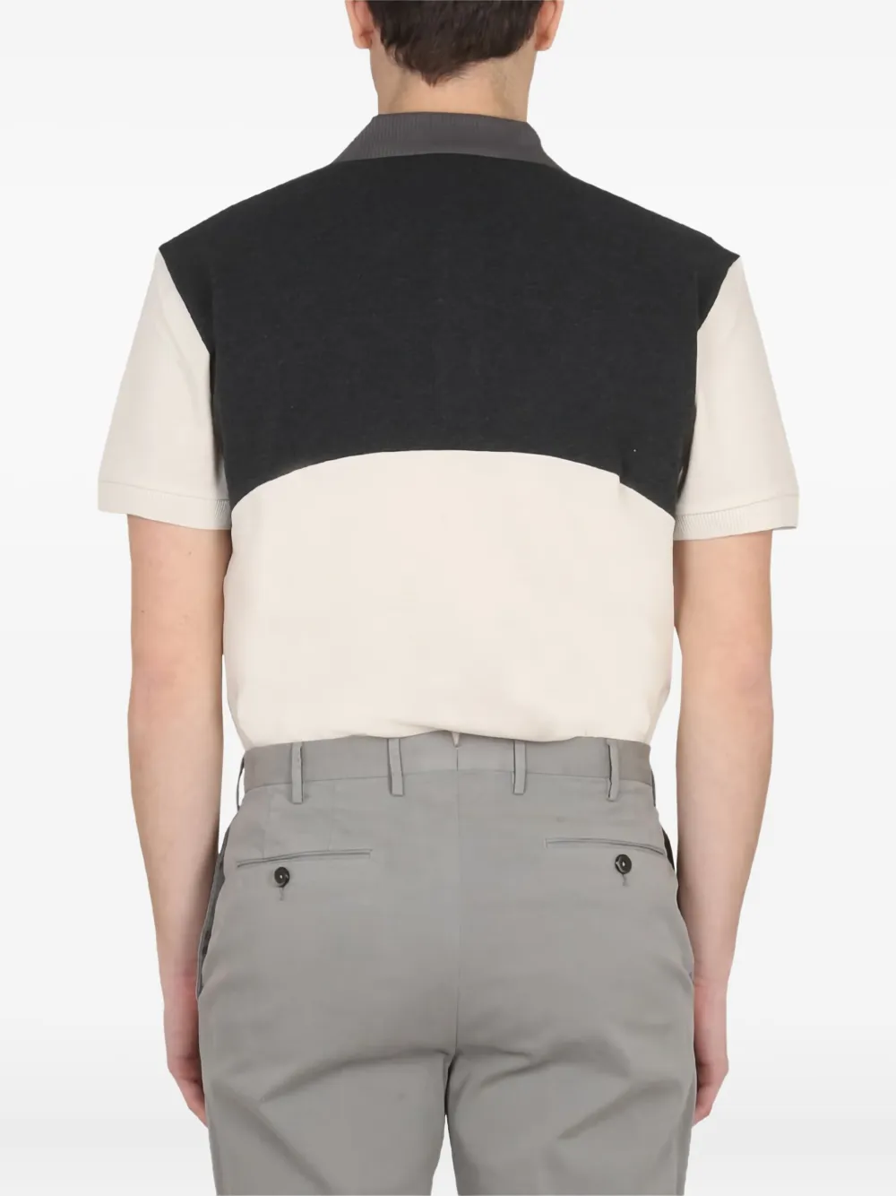 BOSS colour-block polo shirt Beige