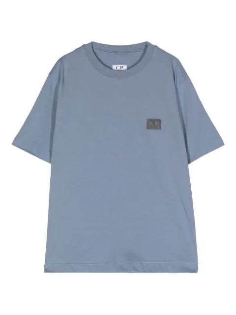 C.P. Company Kids logo-patch cotton T-shirt