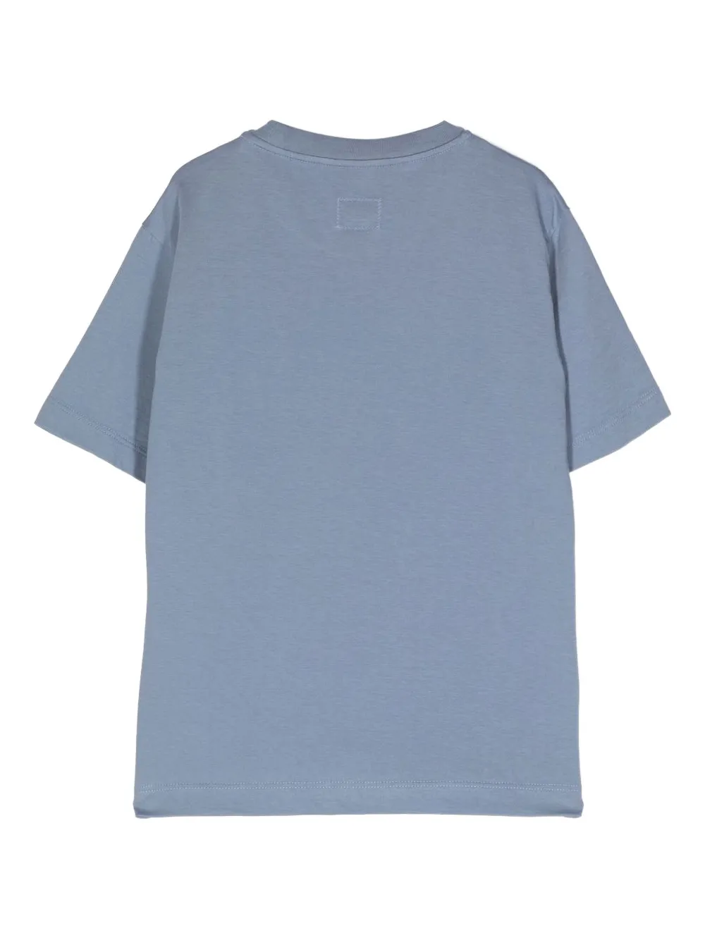 C.P. Company Kids logo-patch cotton T-shirt Blauw