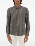 BOSS geometric-print shirt - Brown