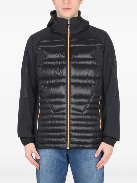 BOSS hooded quilted down jacket
