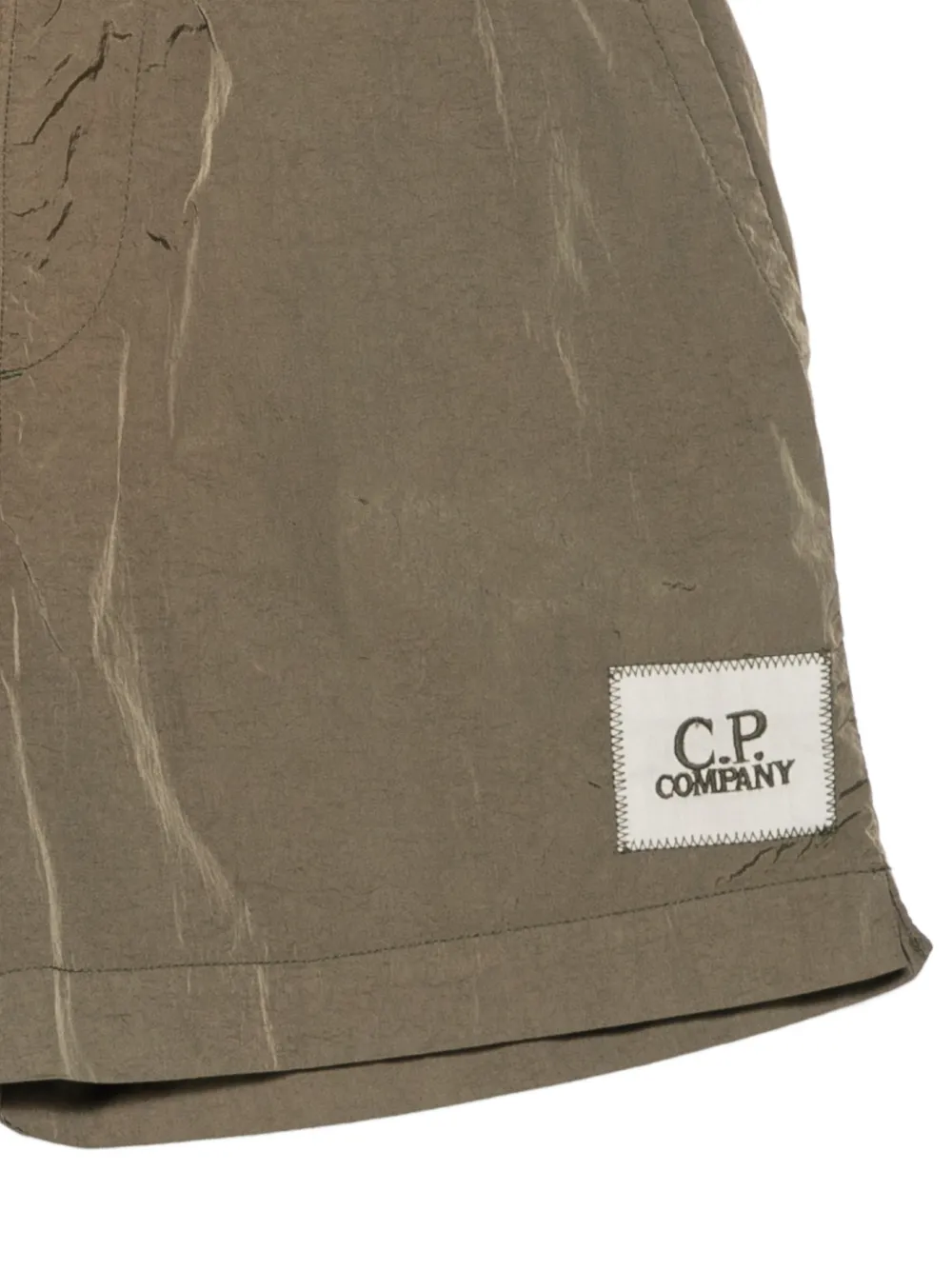 C.P. Company Kids Zwembroek met logopatch Groen