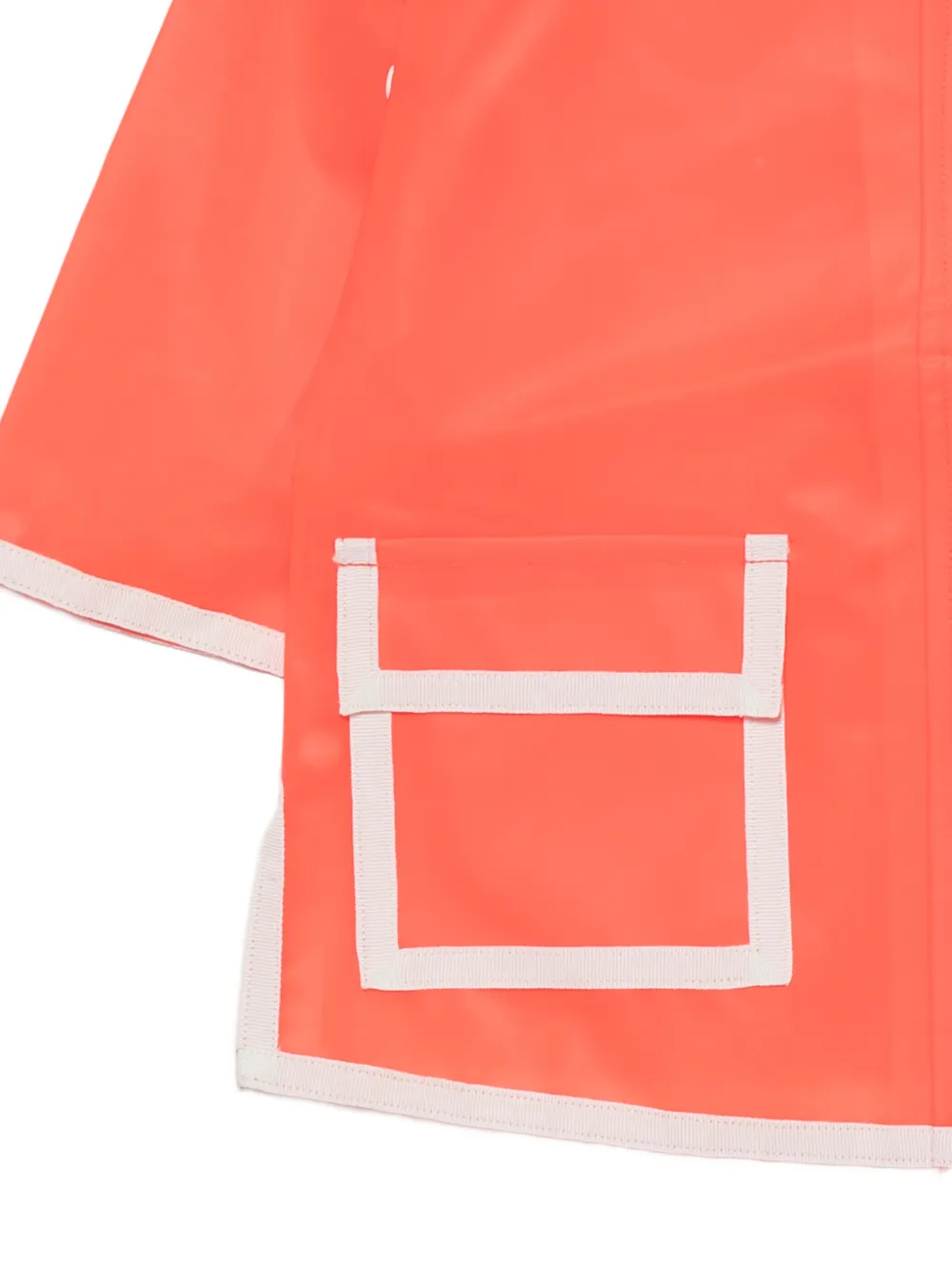 Bonpoint Regenjas met capuchon en contrasterende afwerking Oranje