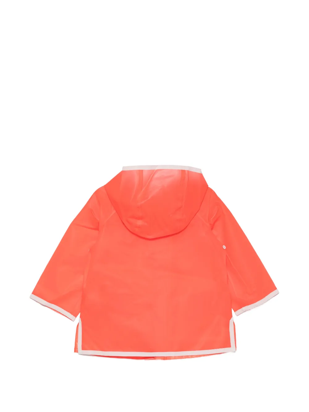 Bonpoint Regenjas met capuchon en contrasterende afwerking Oranje