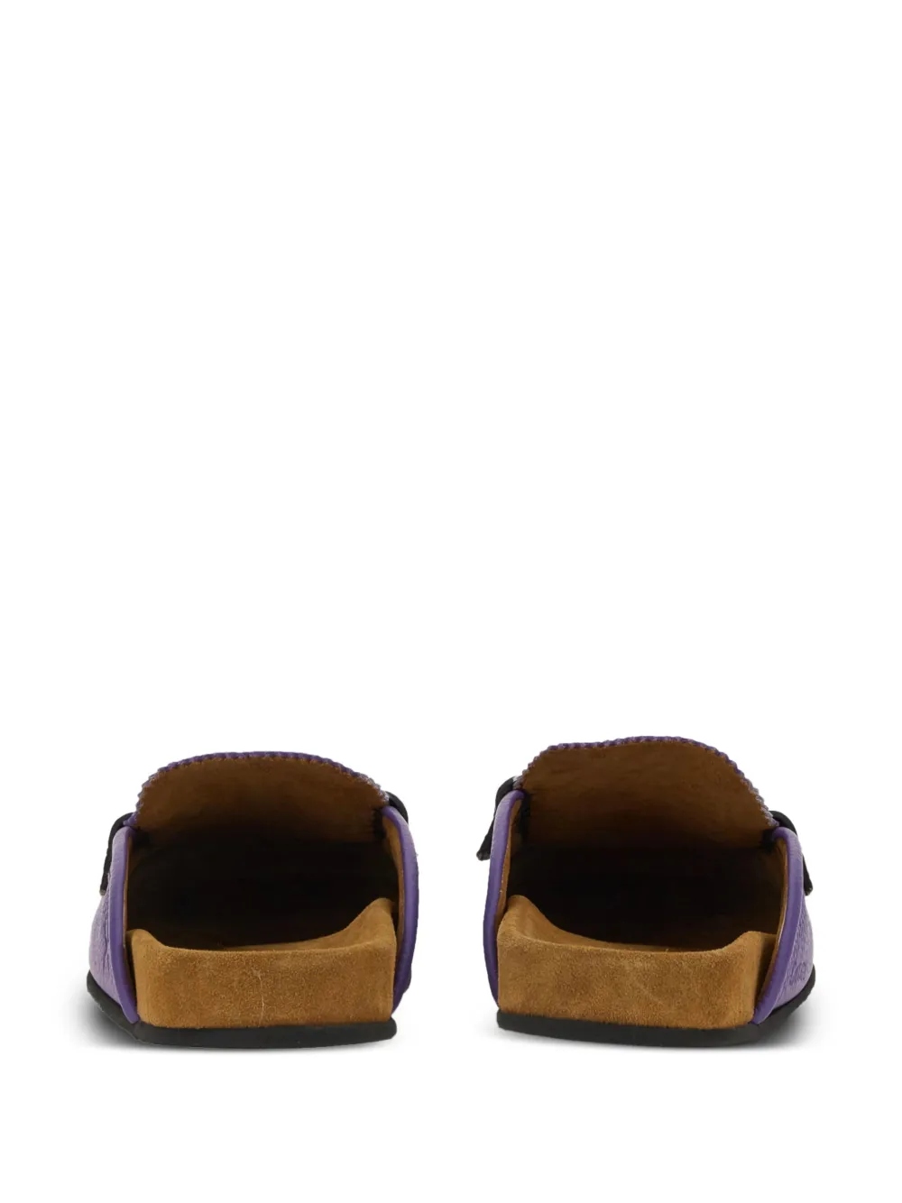 college leather mules Paars
