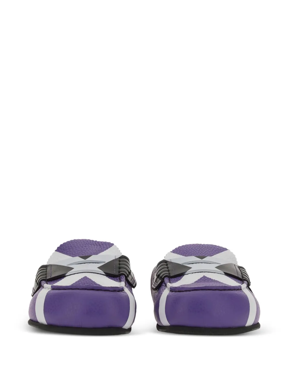 college leather mules Paars