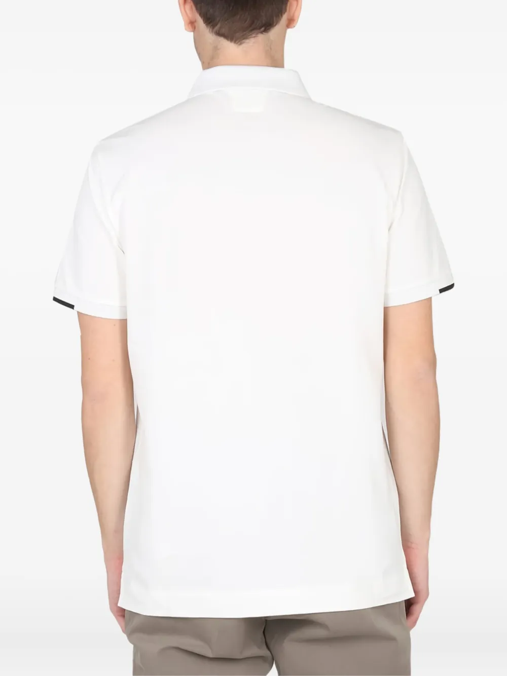 C.P. Company contrast-trim polo shirt Wit