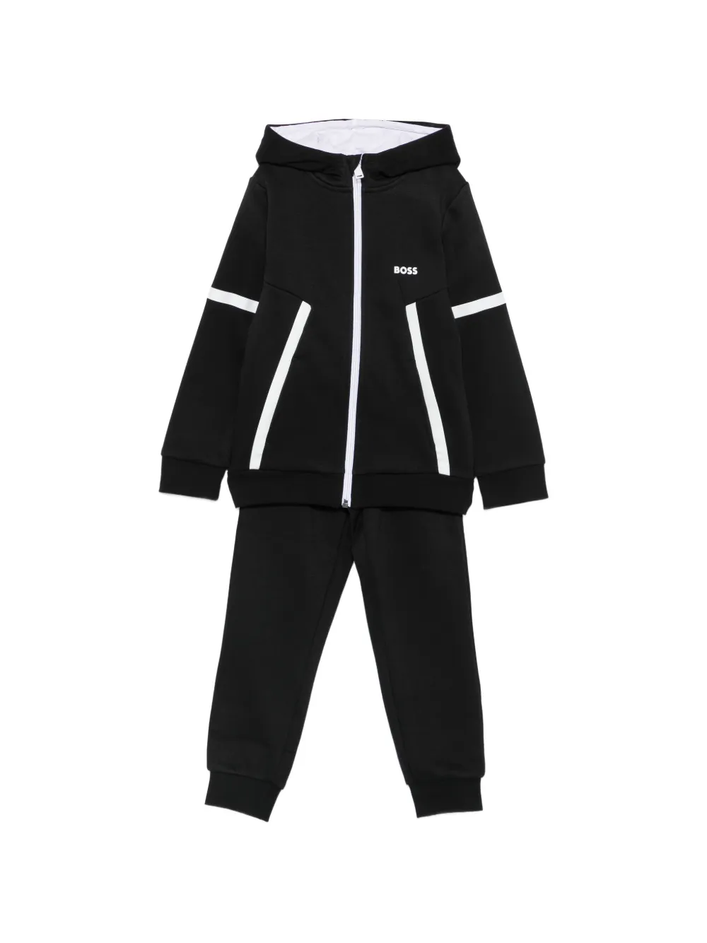 BOSS Kidswear logo-print tracksuit - Nero