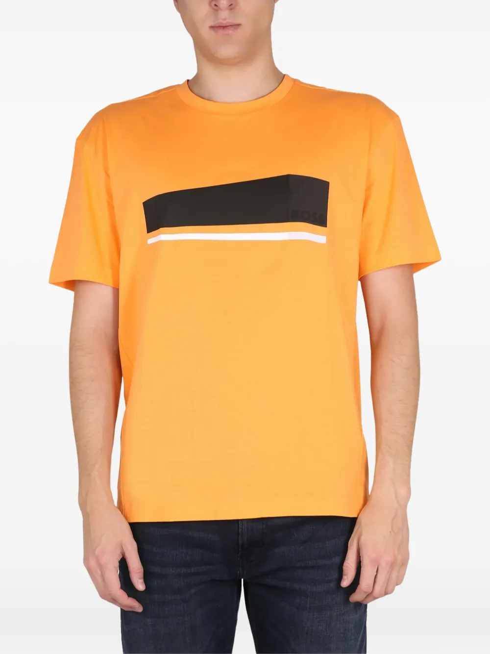 BOSS printed cotton T-shirt - オレンジ BOSS printed cotton T-shirt - オレンジ