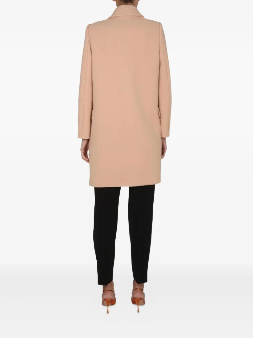 Boutique Moschino Jas met enkele rij knopen Beige