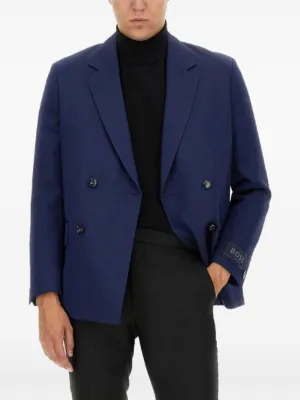 BOSS バージンウールジャケット | グレー | FARFETCH JP