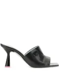 Chiara Ferragni 85 mm square-toe heeled sandals - Black