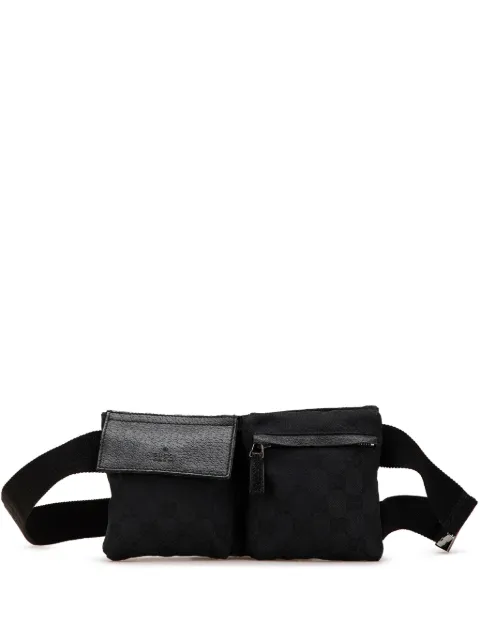 Gucci Pre-Owned cangurera Web Double Pocket en lona GG 2000-2015