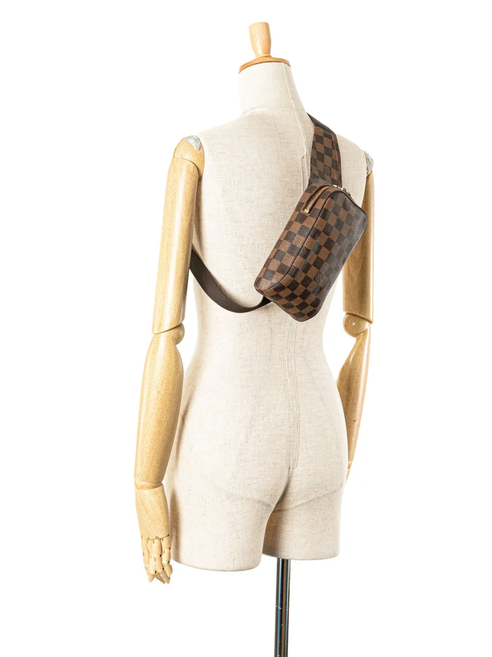 Pre-owned Louis Vuitton 2004 Damier Ebene Geronimos Crossbody Bag