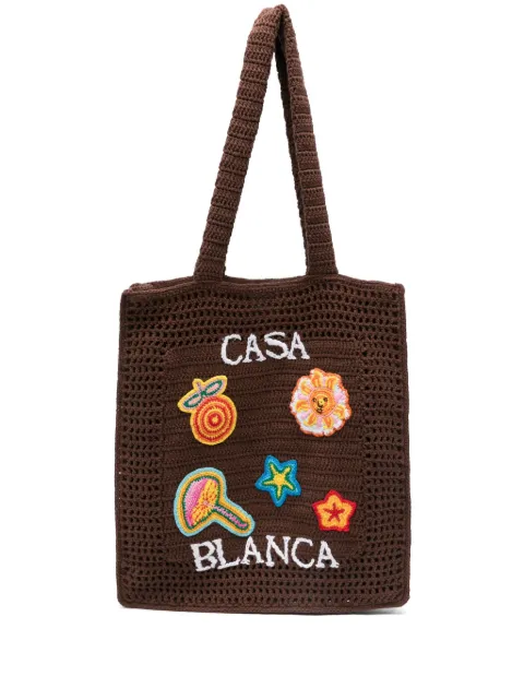 Casablanca motif-crochet bag