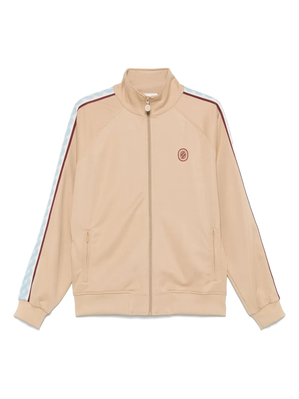 Drôle De Monsieur Trainingsjack met zijstreep Beige