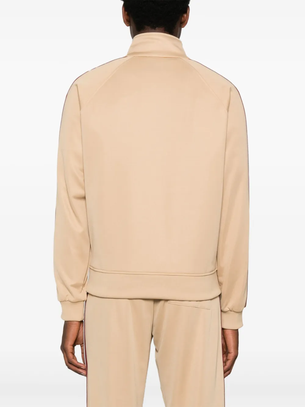 Drôle De Monsieur Trainingsjack met zijstreep Beige