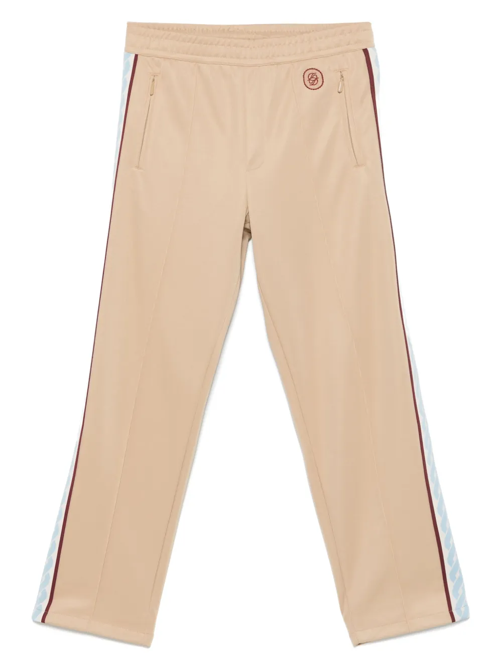 Drôle De Monsieur Trainingsbroek met zijstreep Beige