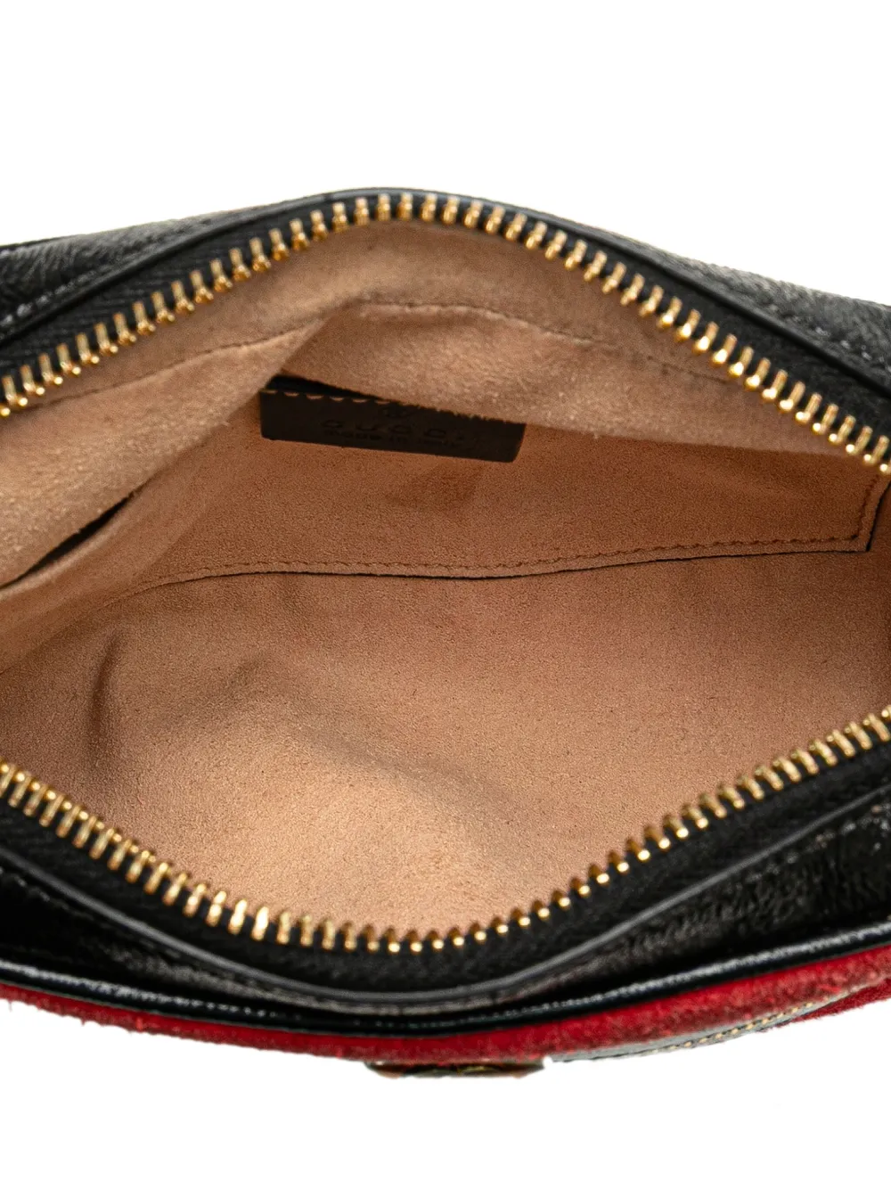 Pre-owned Gucci 2016-2024 Mini Suede Ophidia Crossbody Bag In Red