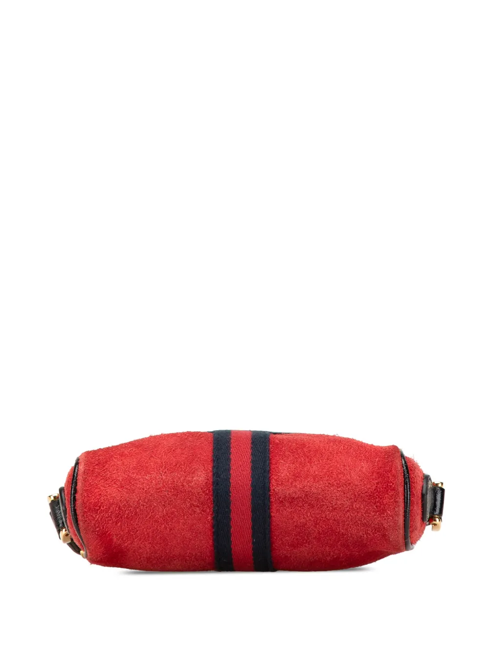 Pre-owned Gucci 2016-2024 Mini Suede Ophidia Crossbody Bag In Red