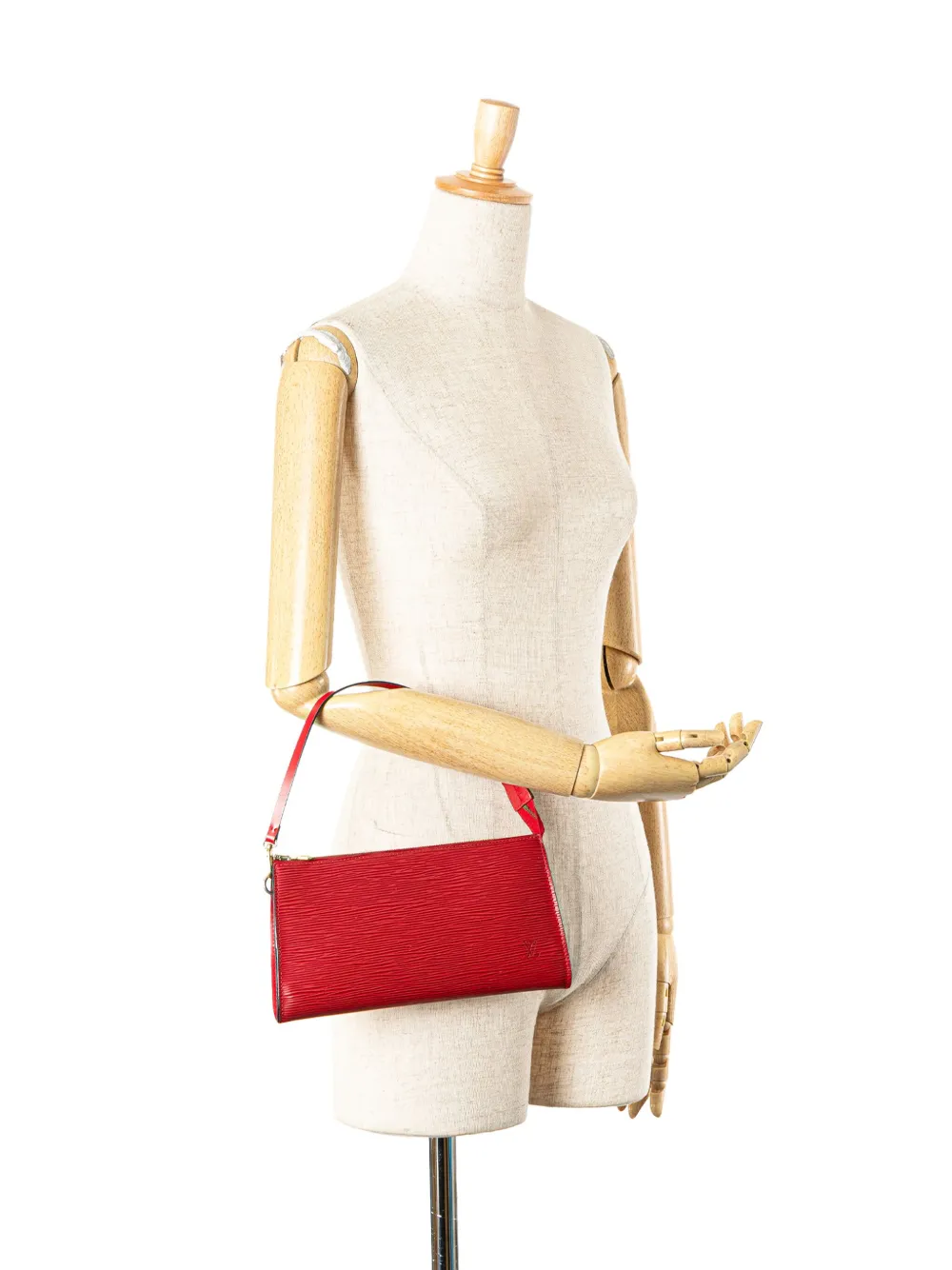 Pre-owned Louis Vuitton 2001 Epi Pochette Accessoires Shoulder Bag