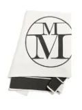 Maison Michel Aida logo-print cotton towel - Neutrals