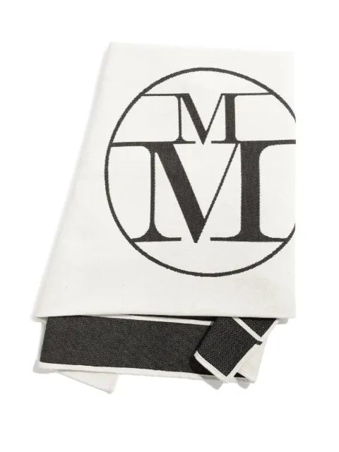 Maison Michel Aida logo-print cotton towel