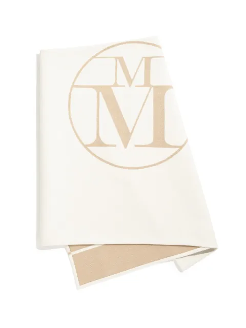 Maison Michel Aida logo-print cotton towel