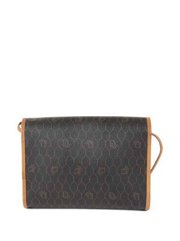 Christian Dior Pre-Owned 1980s Honeycomb Shoulder Bag | Brown