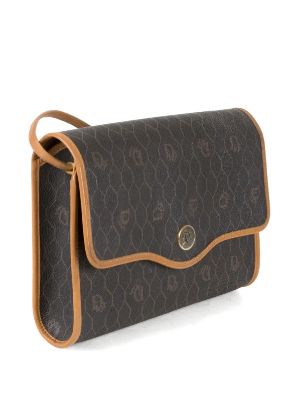 Christian Dior Pre-Owned 1980s Honeycomb Shoulder Bag | Brown