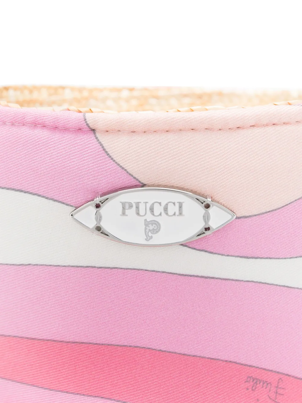 PUCCI Zijden bucket-tas Roze