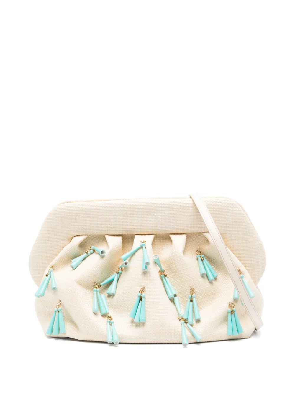 Themoirè Emera clutch Beige