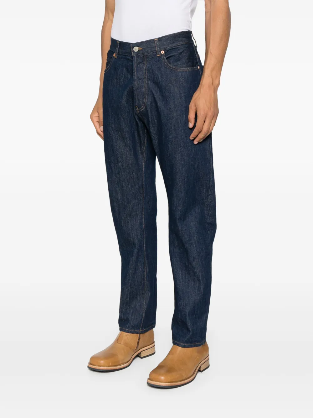 DONDUP Jeans met logopatch Blauw