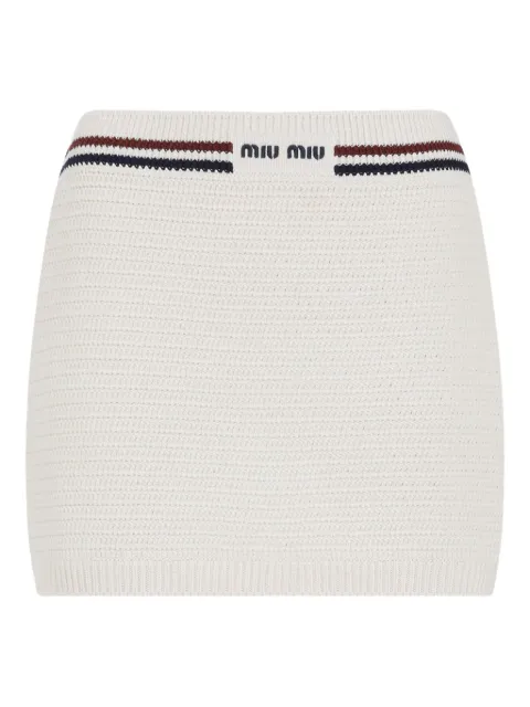 Miu Miu knitted mini skirt