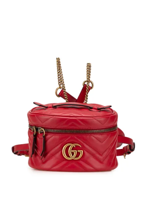 Gucci Pre-Owned mochila GG Marmont redonda de piel Matelasse 2016-2024