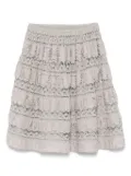 Alaïa Pre-Owned 2000s lace-panelled skirt - Pink