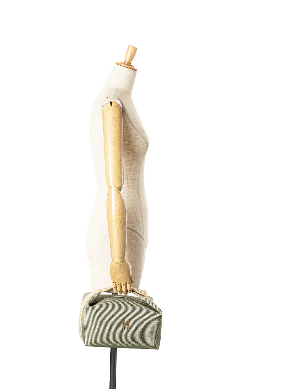 Hermès Pre-Owned 2020-2024 Large Wool Bride A Brac H Natte Case vanity bag | Pre-Owned | Image 2