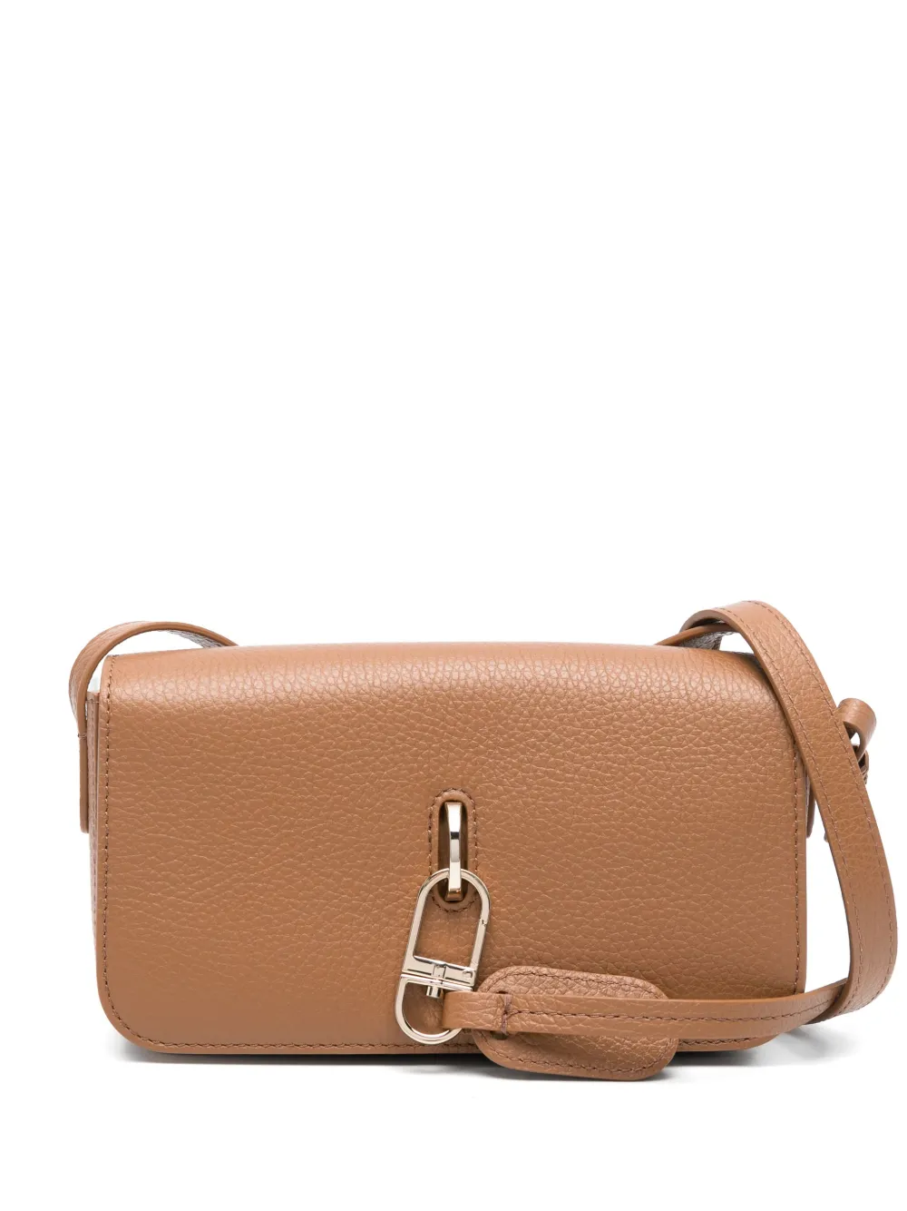 Giorgio Armani レザー ショルダーバッグ - ブラウン Giorgio Armani レザー ショルダーバッグ - ブラウン