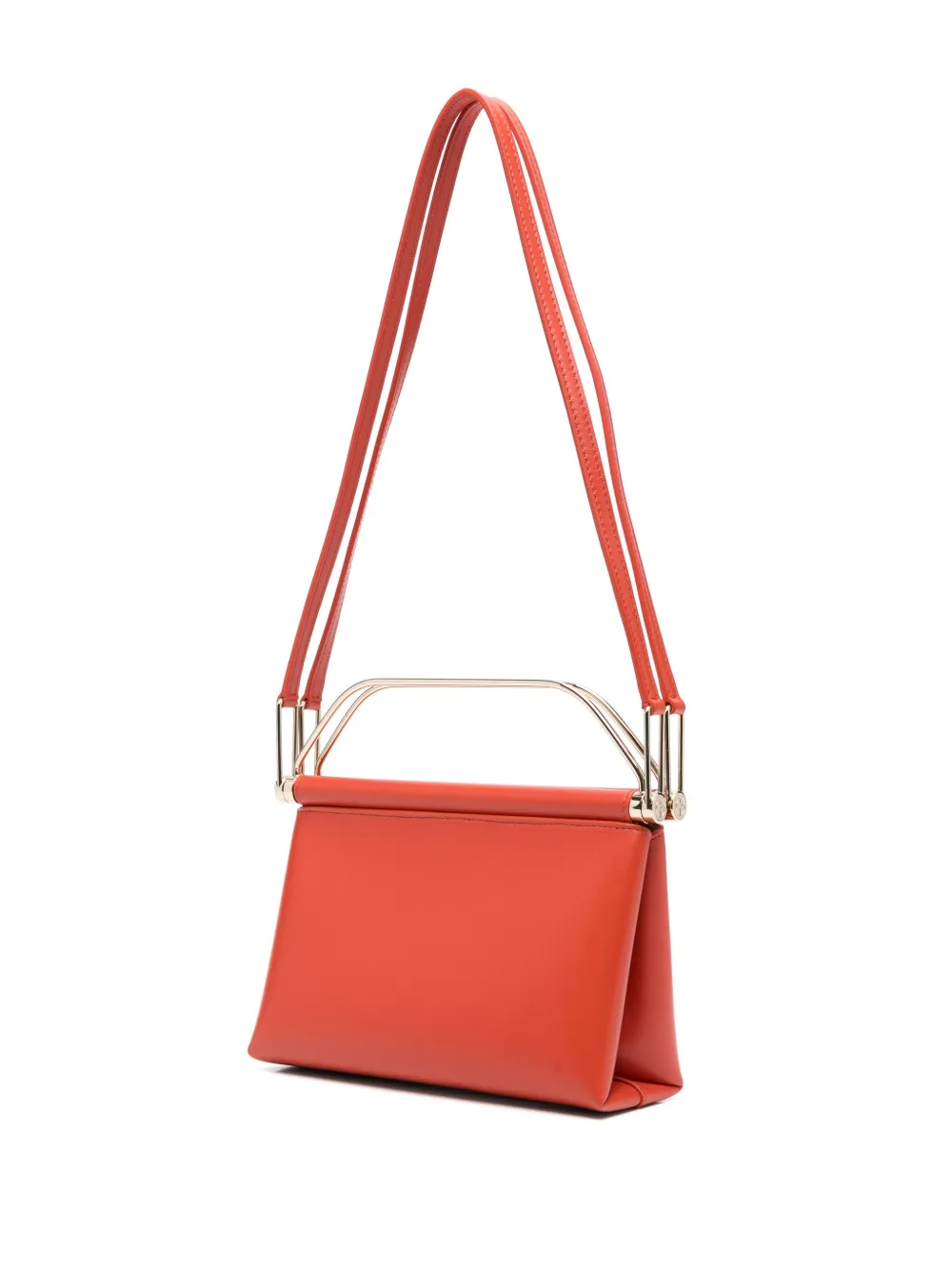 Giorgio Armani Leren shopper - Oranje