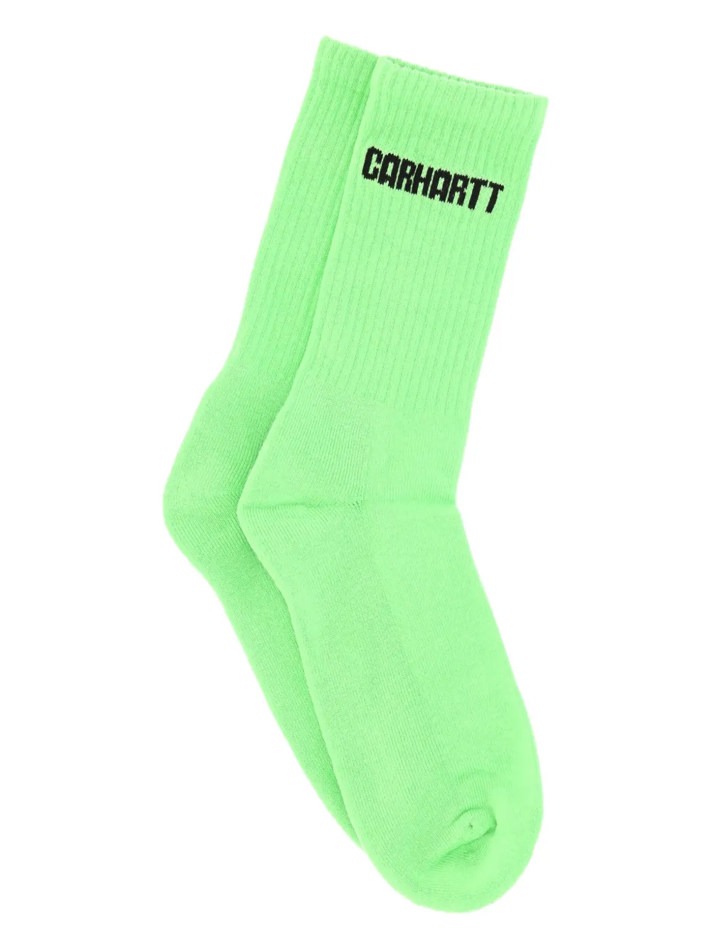 Carhartt WIP logo-intarsia socks | Green | Image 1
