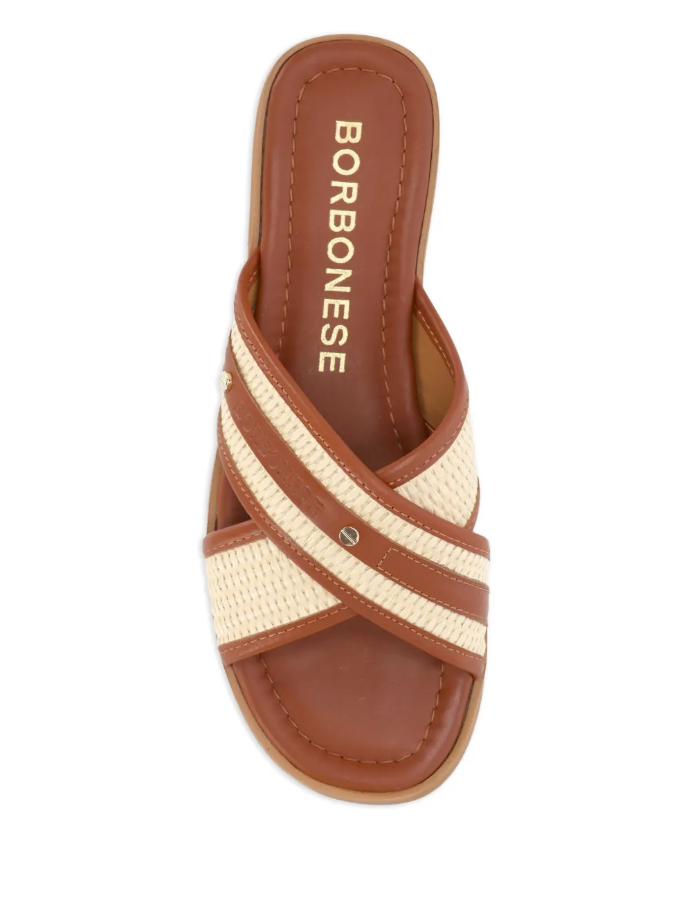 Borbonese flat sandals Brown