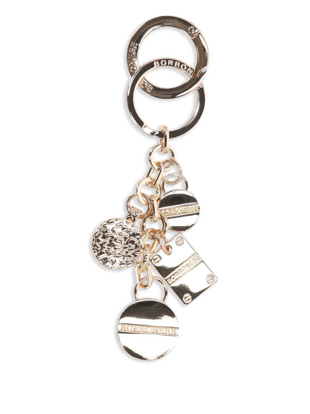 Borbonese charm-embellished keyring | Gold | Image 1
