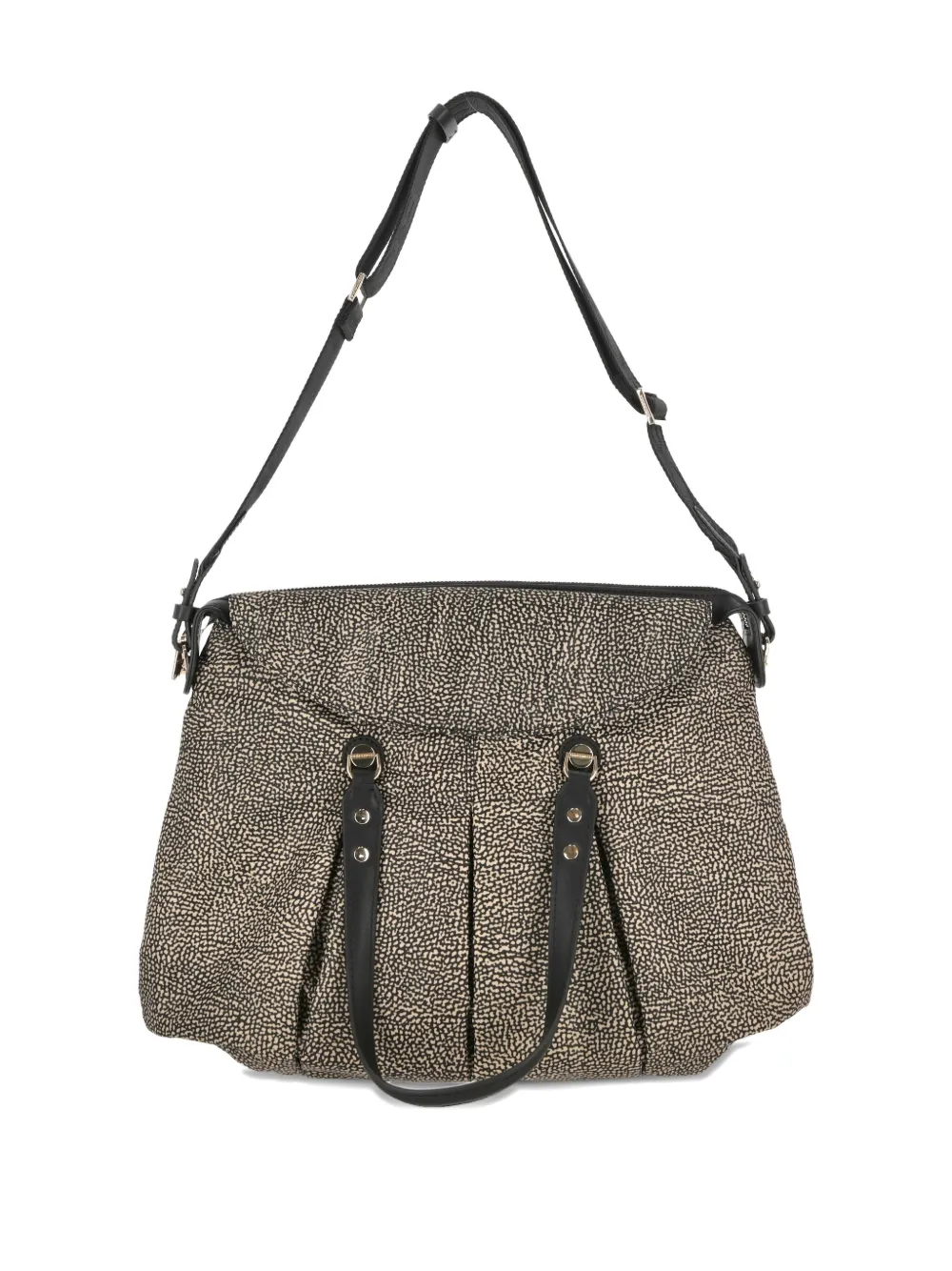 Borbonese pleated shoulder bag - Beige