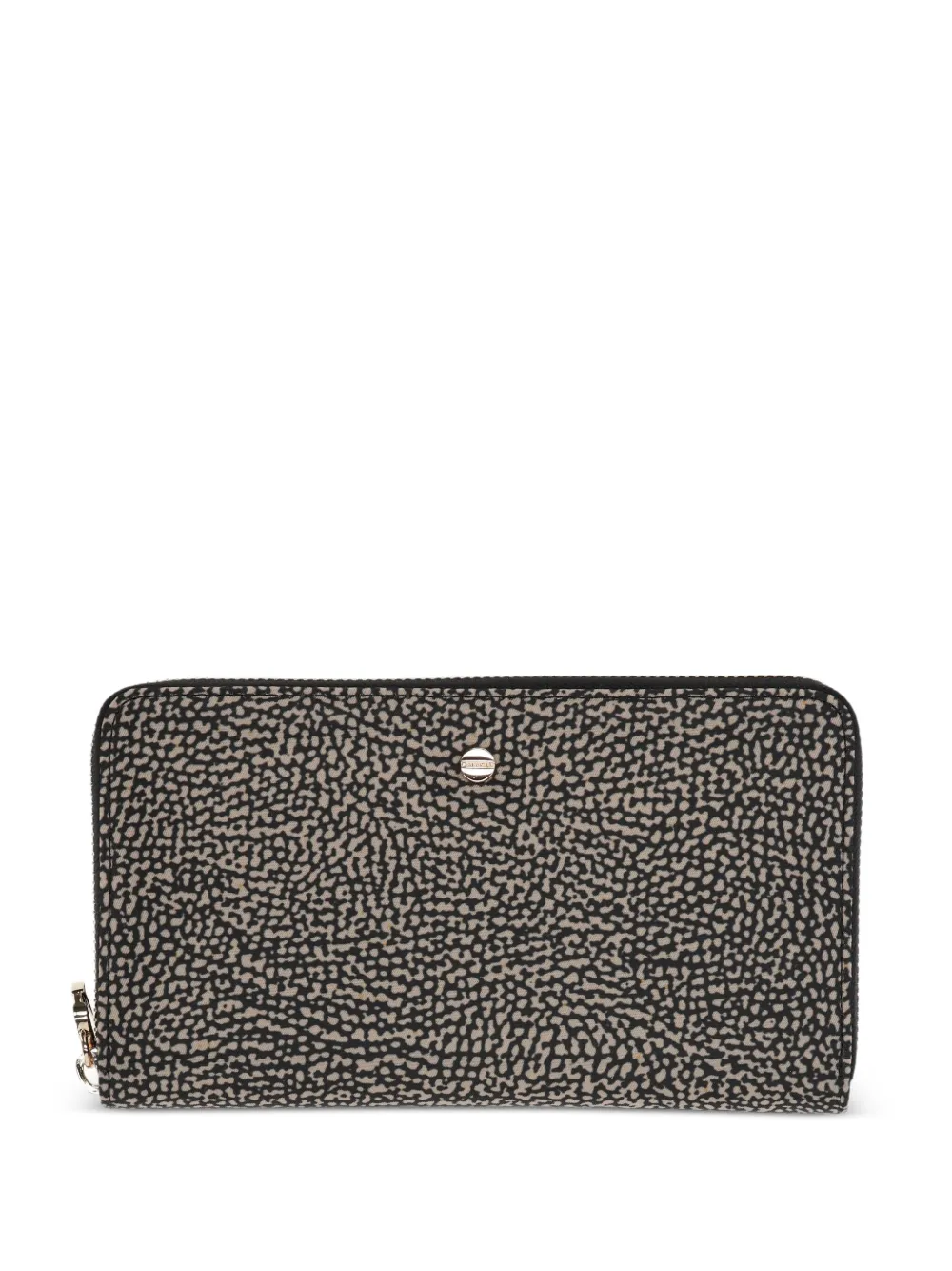 Borbonese Leather Wallet In Black