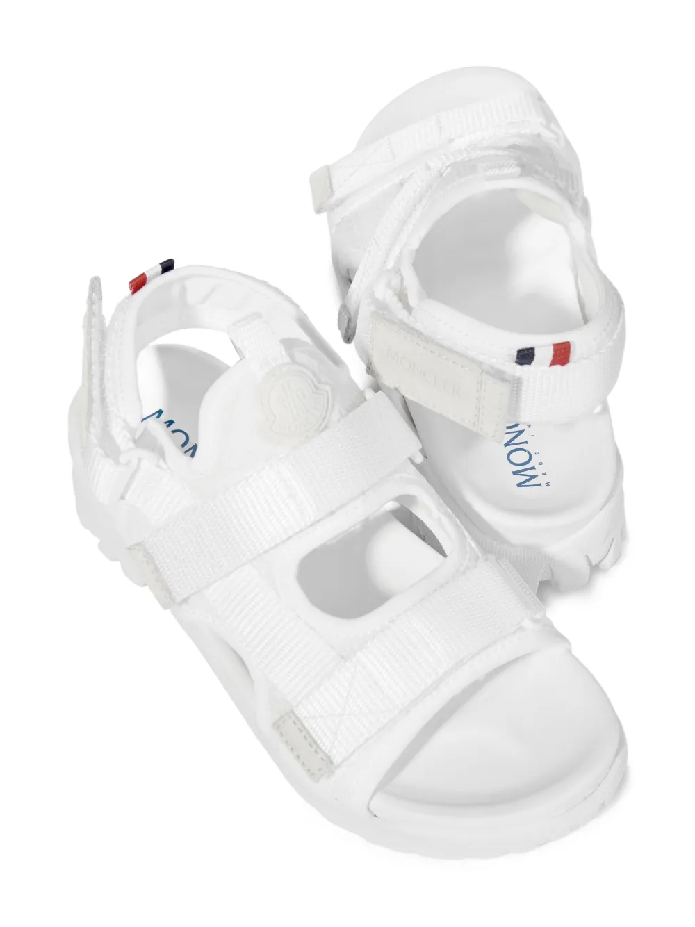 Moncler Enfant Petit Trailgrip Vela platform sandals White