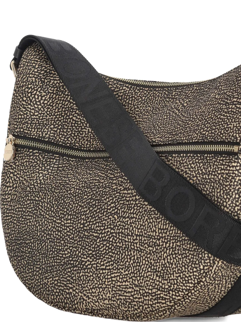 Borbonese Small Luna Shoulder Bag In Neutral